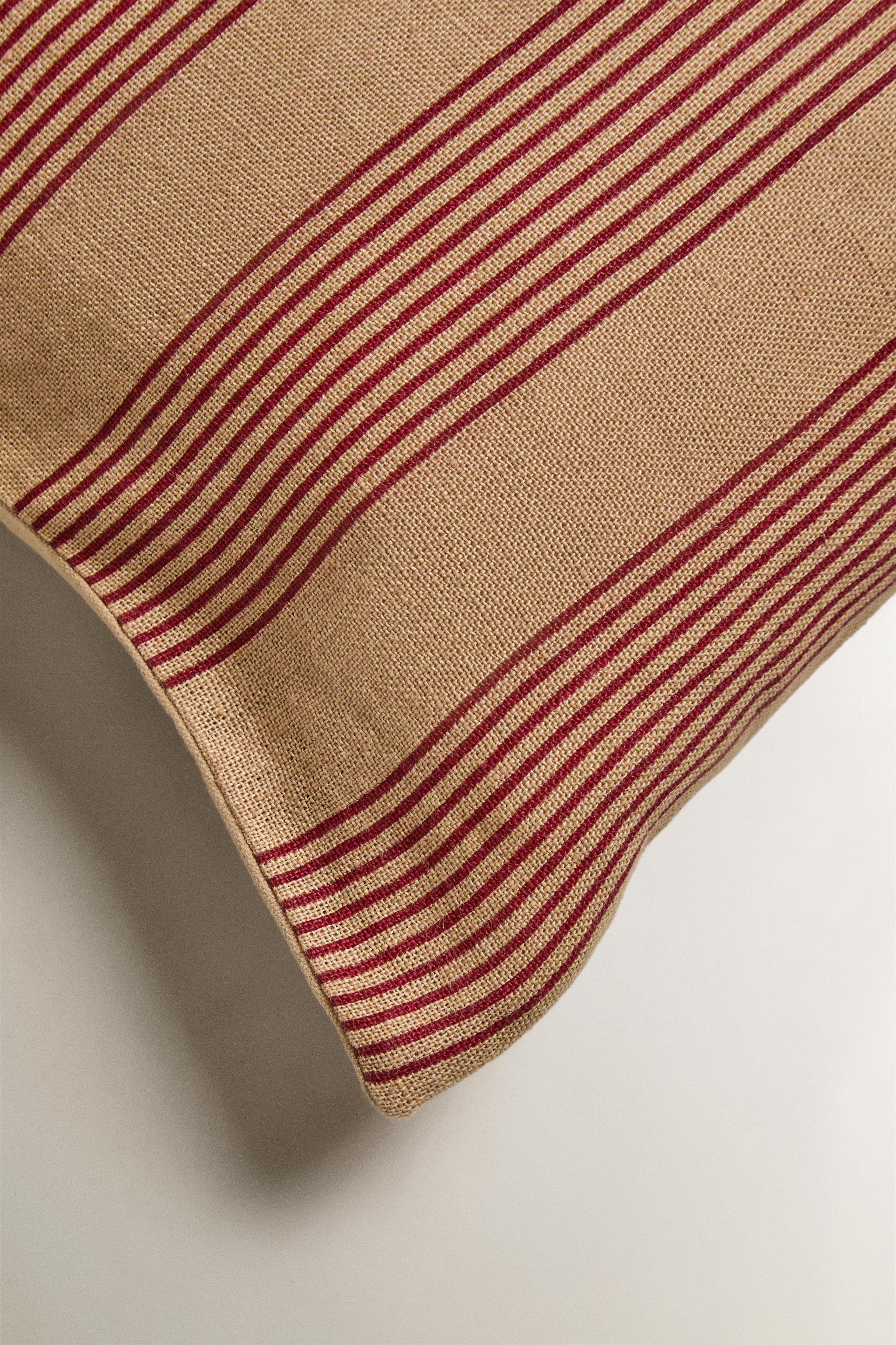 HOUSSE DE COUSSIN RAYURES